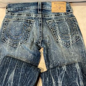 Mens True Religion Straight Jeans Size 30